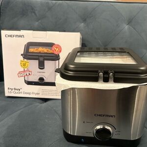 Chefman Fry Guy 1.6 Stainless Steel Deep Fryer small NWOT